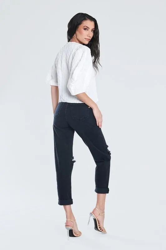 High Rise Boyfriend Jeans