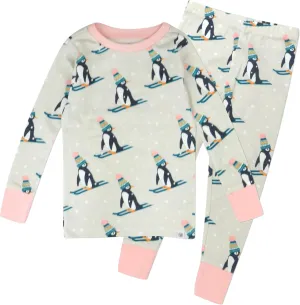 HonestBaby Holiday 2-Piece Pajamas Sleepwear Pjs 100% Organic Cotton for Baby, Toddler, Kids