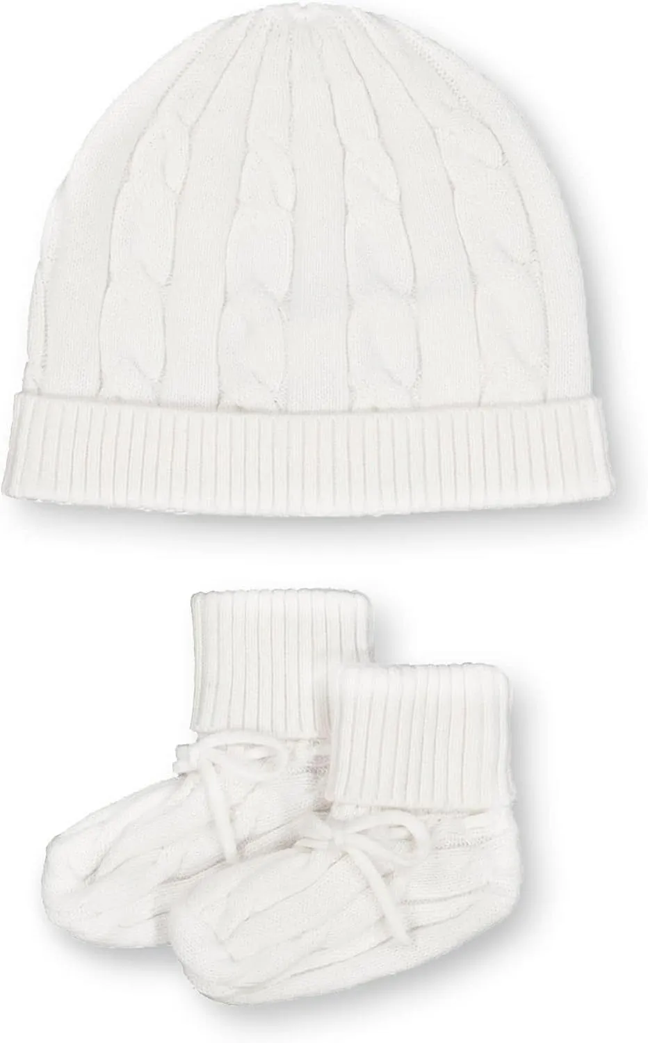 Hope & Henry Layette Baby Sweater Beanie and Bootie 2-Piece Set