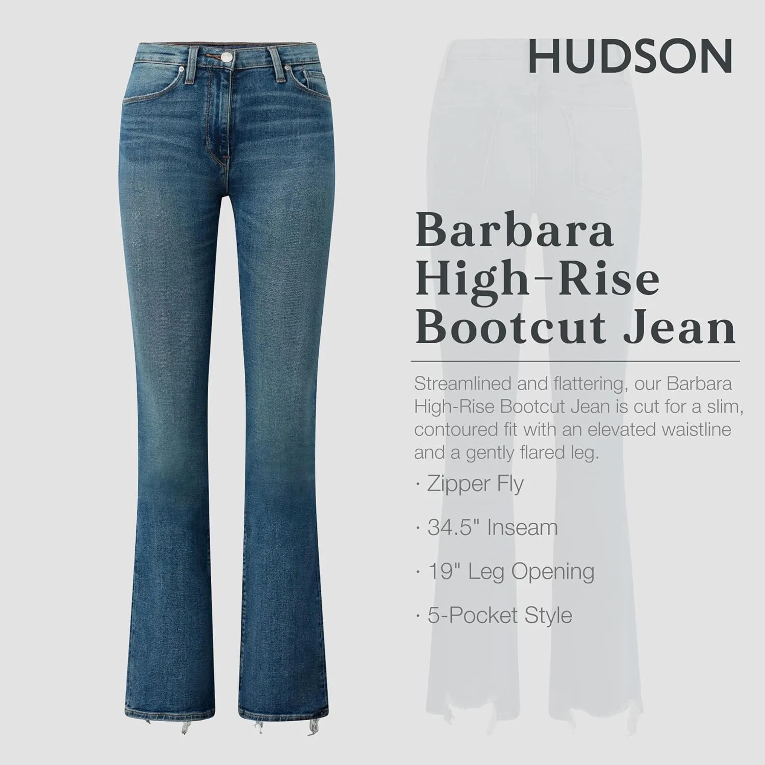 HUDSON Women's Barbara High Rise Bootcut Fashion Jean