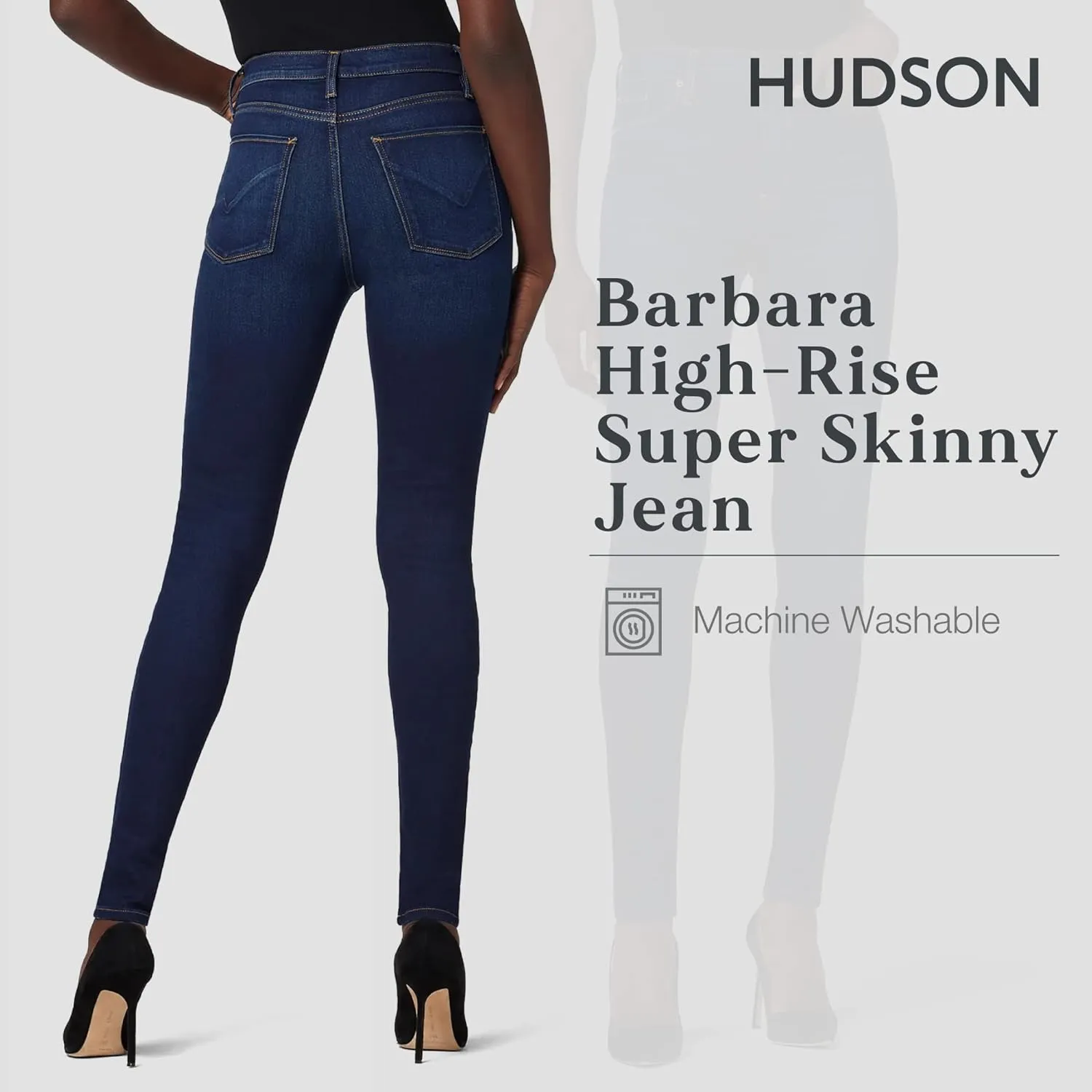 HUDSON Women's Barbara High Rise Super Skinny Jean