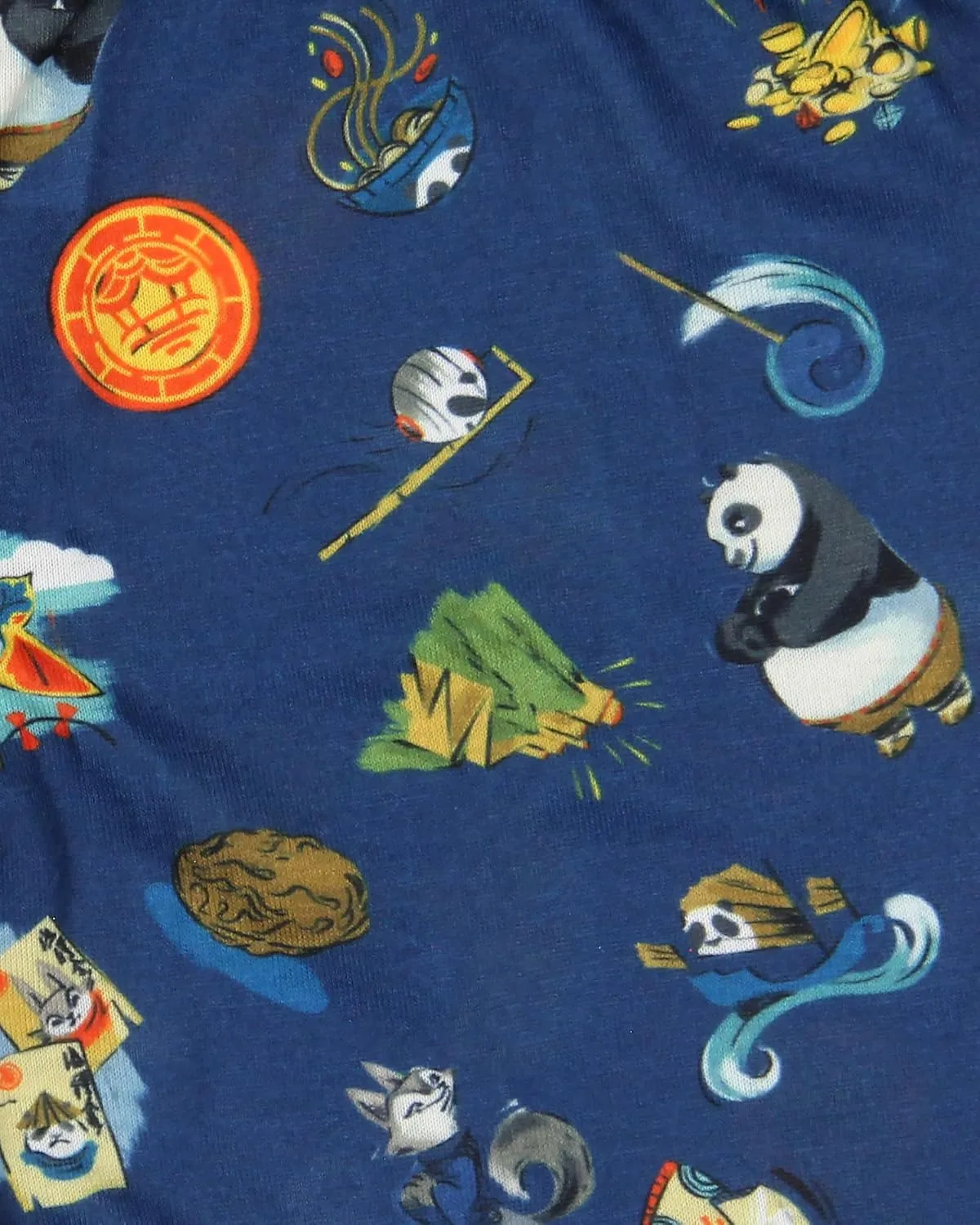 INTIMO Kung Fu Panda 4 Toddler Boy's Heart of a Dragon Warrior Sleep Pajama Set Short