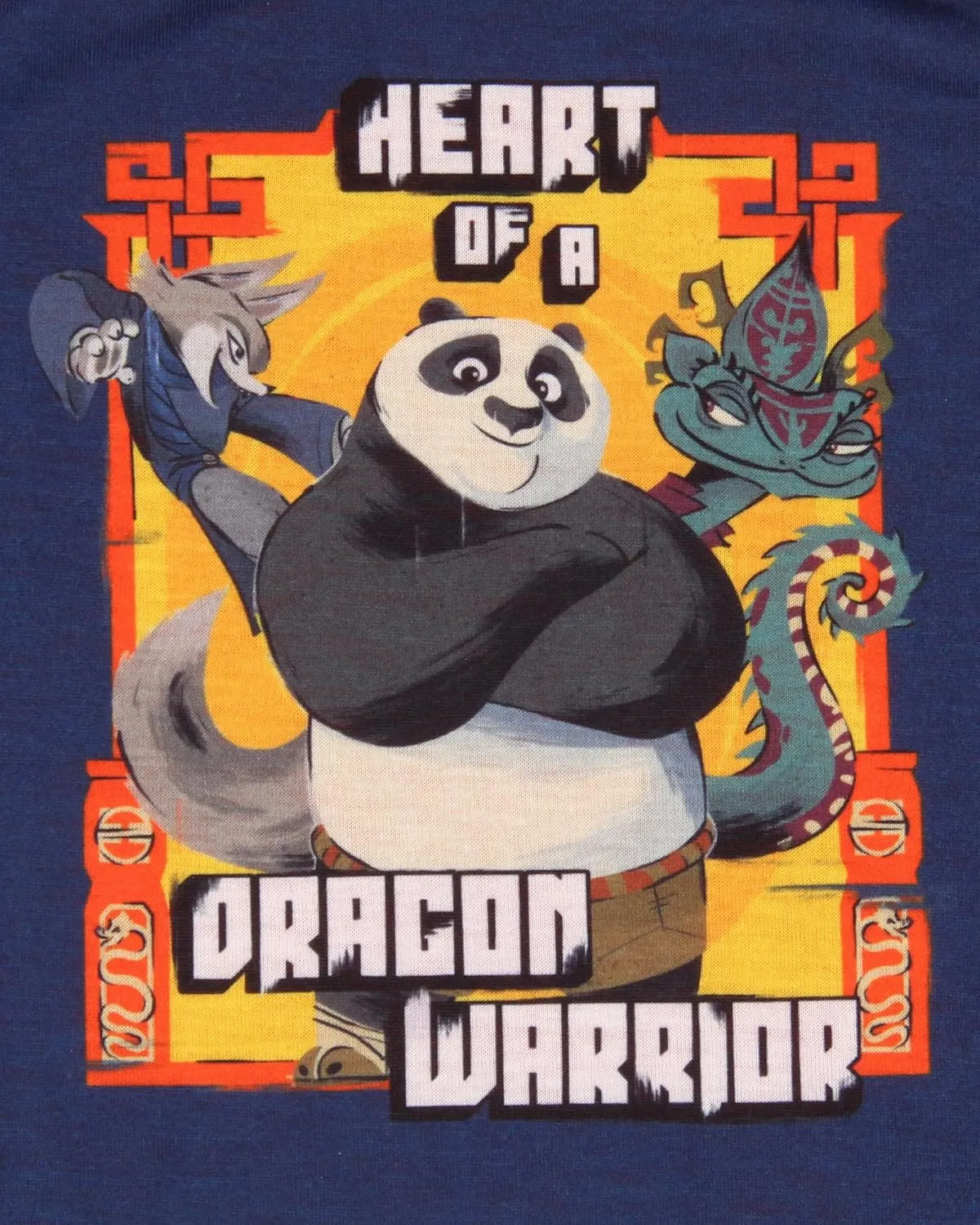 INTIMO Kung Fu Panda 4 Toddler Boy's Heart of a Dragon Warrior Sleep Pajama Set Short