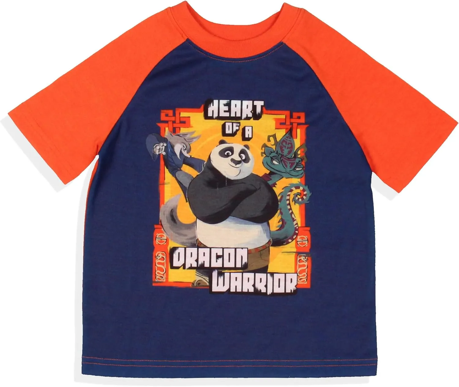 INTIMO Kung Fu Panda 4 Toddler Boy's Heart of a Dragon Warrior Sleep Pajama Set Short