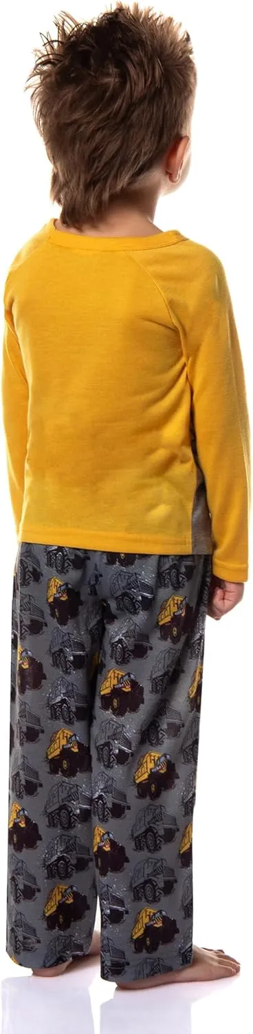 INTIMO Tonka Toddler Boys' Dump Truck I Play Tough 2 Piece Long Sleeve Pajama Set