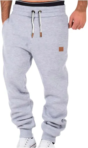 Juejuezi Men's Sweatpants Breathable Elastic Waist Casual Joggers Outdoor Athletic Active Lounge Pants with Pockets