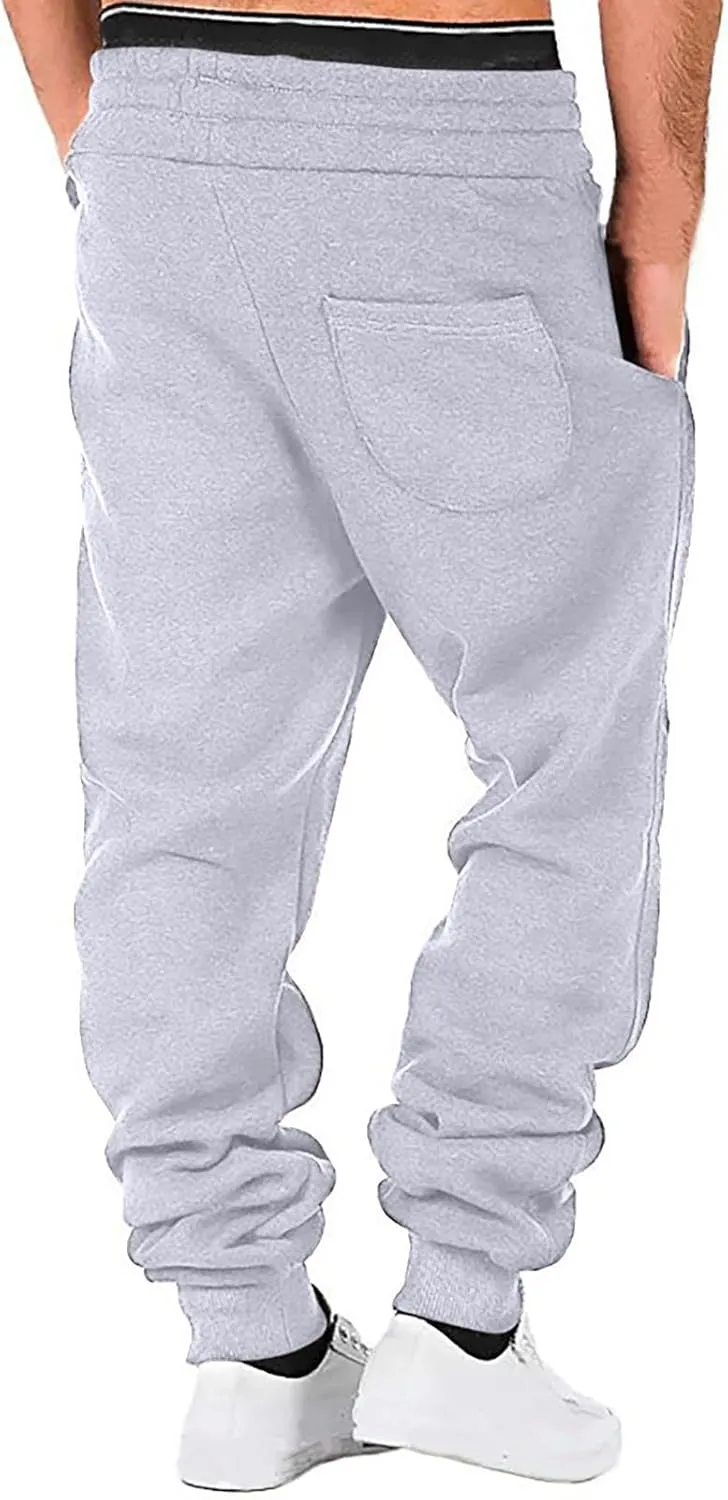 Juejuezi Men's Sweatpants Breathable Elastic Waist Casual Joggers Outdoor Athletic Active Lounge Pants with Pockets