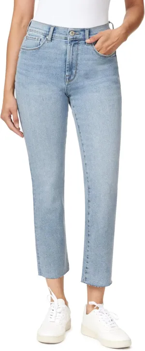 kensie Jeans Women's The Allie High-Rise Slim Straight Raw Hem 27-Inch Inseam, Sizes 0-16