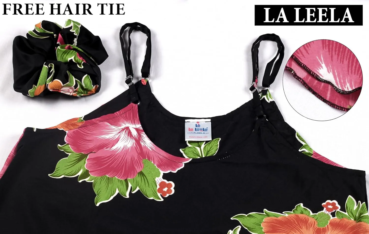 LA LEELA Women's Vacay Beach Sundress Honeymoon Mini Slip Nighty Nightshirts