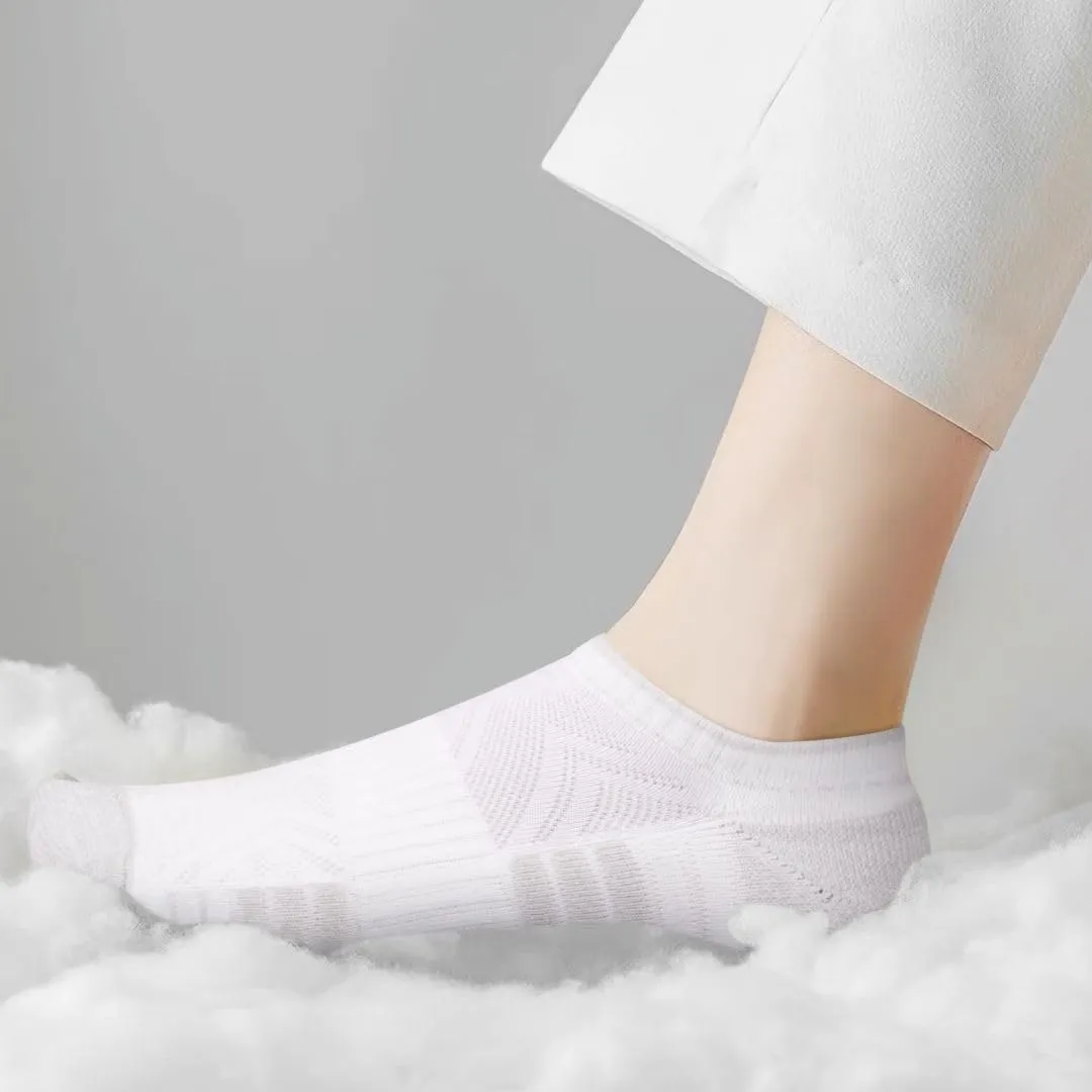 Ladies Ankle Running Athletic Socks for Women, Breathable Cotton Casual Everyday Low Cut Womens Socks, 5 Pairs,