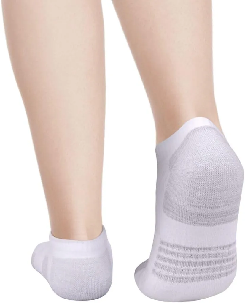 Ladies Ankle Running Athletic Socks for Women, Breathable Cotton Casual Everyday Low Cut Womens Socks, 5 Pairs,