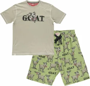 Lazy One Men's Sleep Shorts Set, Matching Sleepwear Shirt and Short Set for Men, Cotton Pajama Shorts and T-Shirt