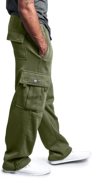 LCMTWX Cargo Pants for Men Casual Jogging Sports Elastic with Pockets Men's Men's Pants Trousers with Zipper Pockets