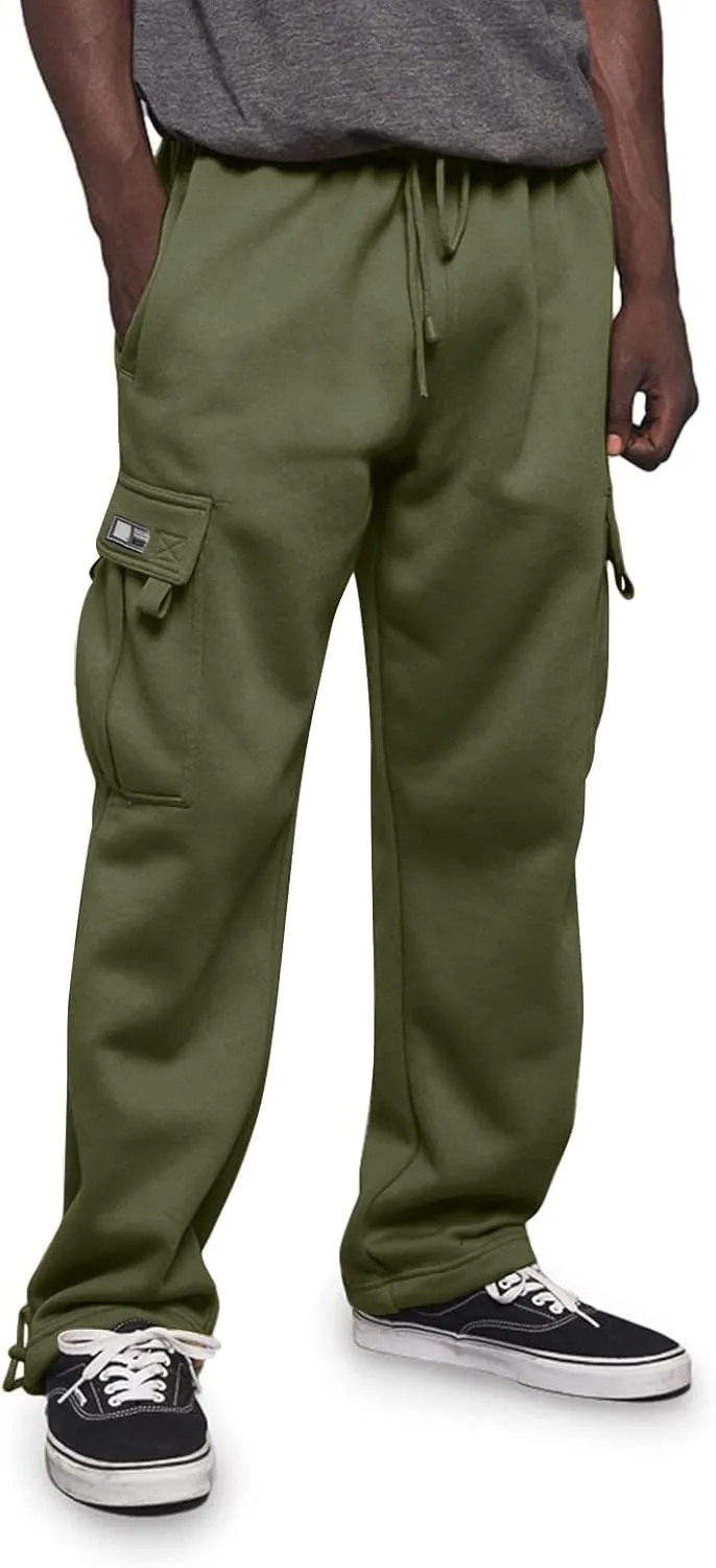 LCMTWX Cargo Pants for Men Casual Jogging Sports Elastic with Pockets Men's Men's Pants Trousers with Zipper Pockets