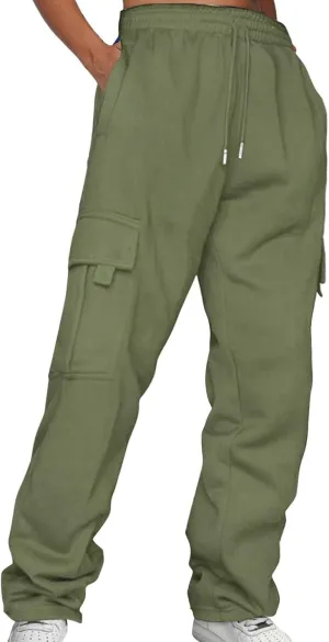 LCMTWX Womens Sweatpants with Pockets Sweatpants Comfortable High Waisted Jogging Pants with Pockets Fall Fashion Outfits