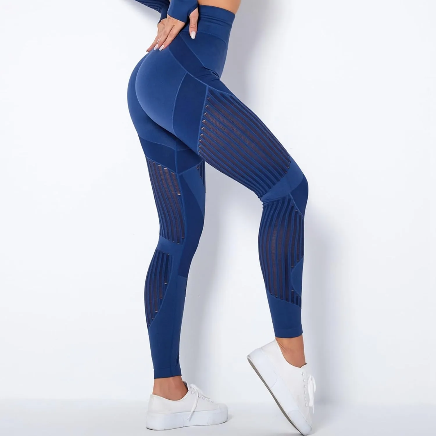 Leggings Compression Pants Women for Sports, Gym - high Waist Booty Scrunch Butt Yoga Pants, Fashion
