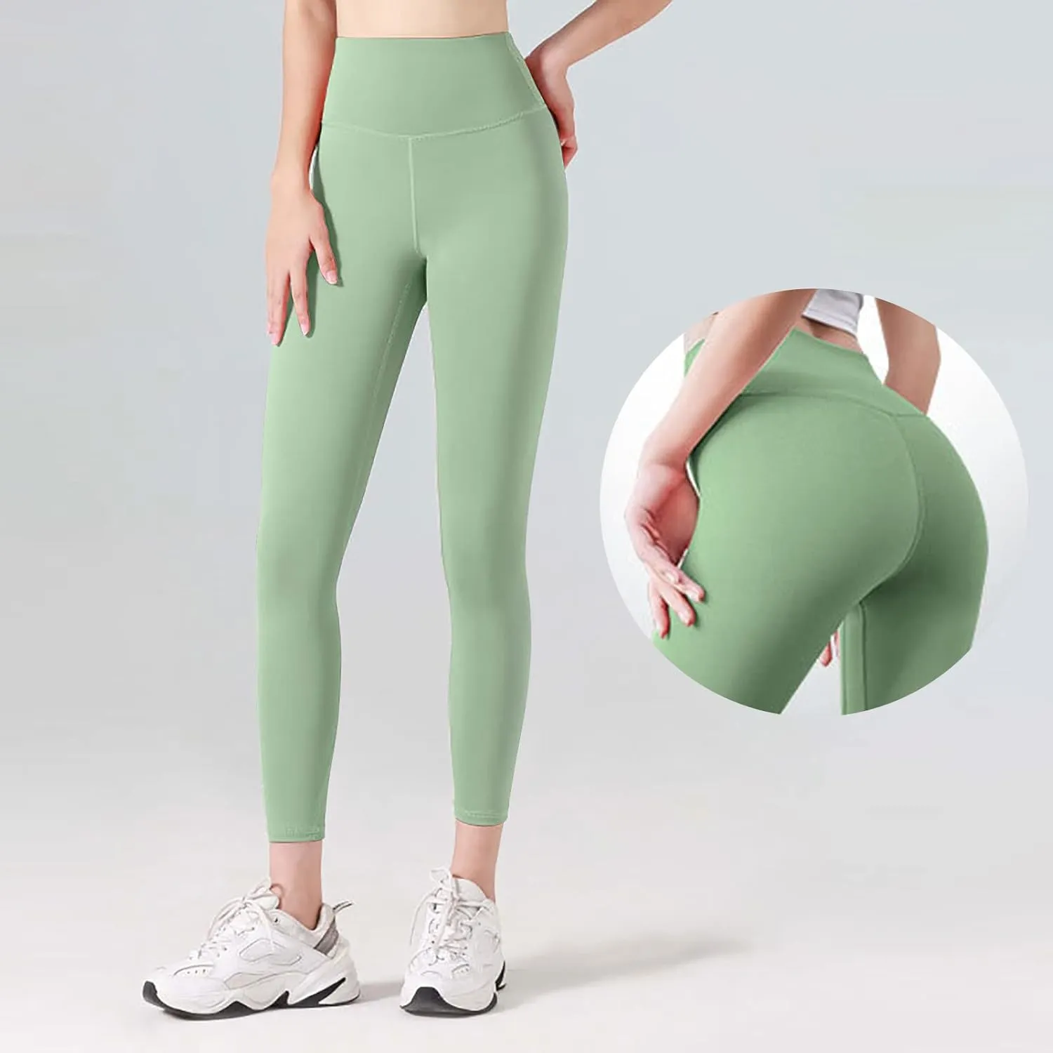 Leggings for Women Tummy Control, High Waist Yoga Pants Gym Stretchy Shapewear Workout Clothes for Women