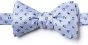 Light Blue Silk Bowtie | Taking the Helm Self Tie Silk Bowtie