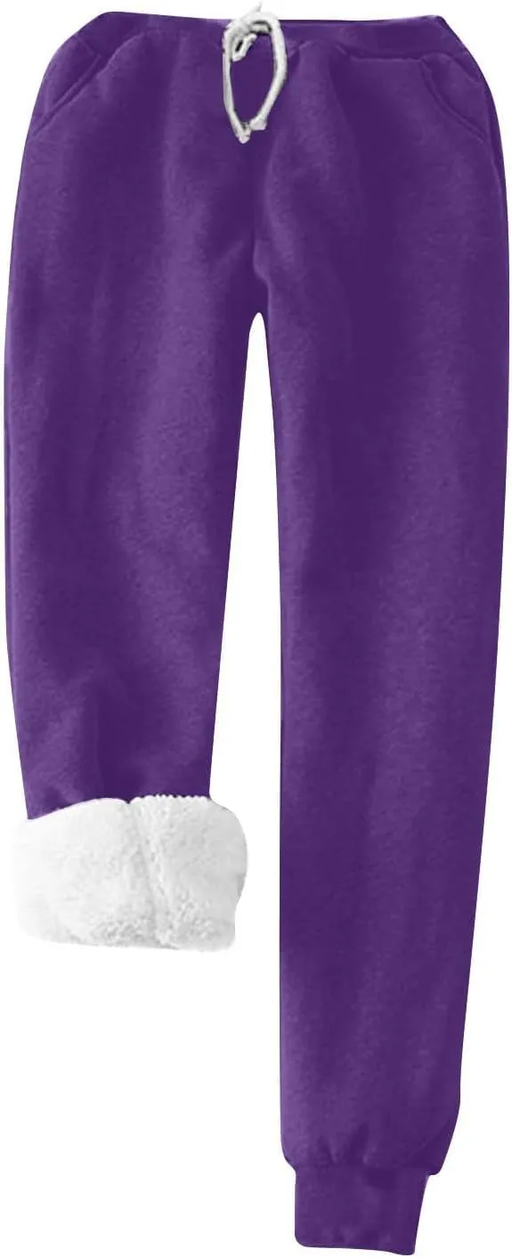 Lounge Sets for Women Yes I'm Cold Me 24:7 Sweatshirt Winter Warm Sherpa Fleece Lined Pants Soft Pjs Sleepwear