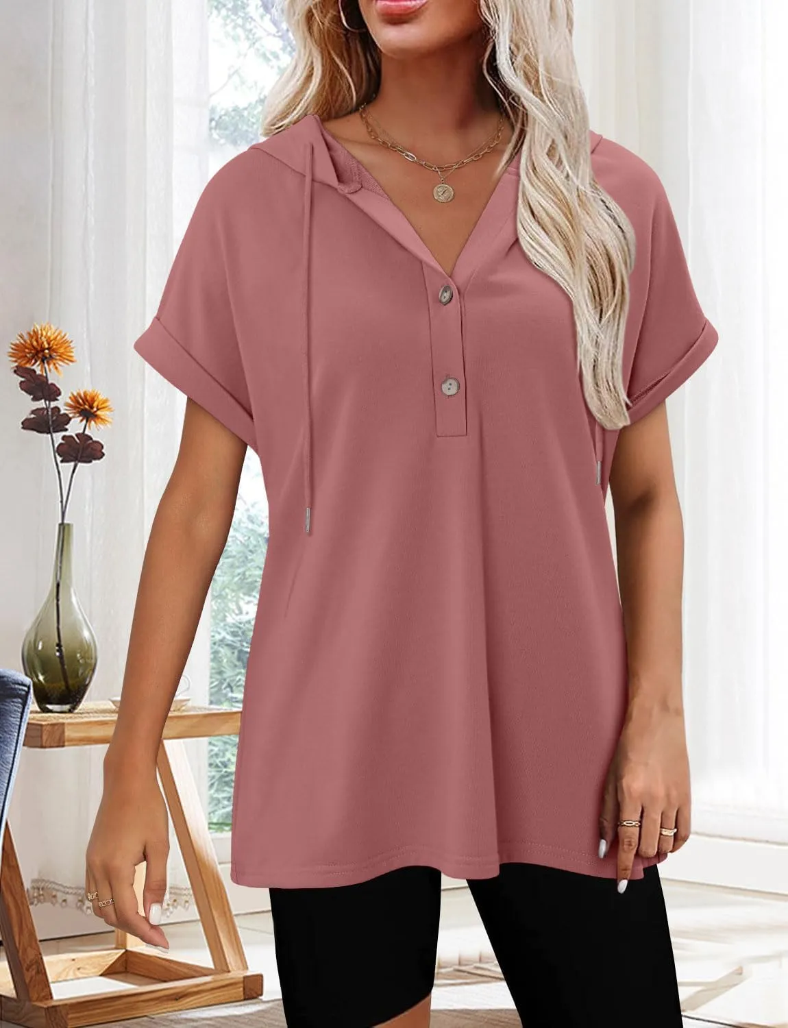 Magritta Womens Plus Size Tops Basic Clothes 2025 Side Slits Tshirts Workout Casual Outfits Short Sleeve Loungewear