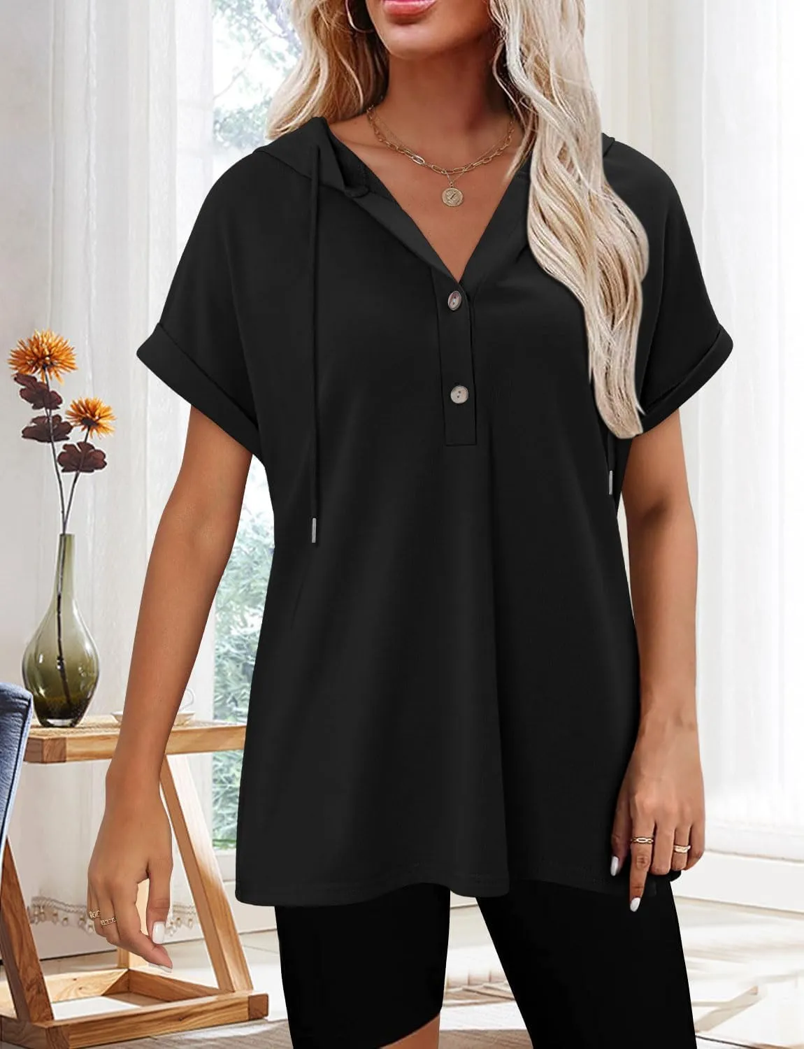 Magritta Womens Plus Size Tops Basic Clothes 2025 Side Slits Tshirts Workout Casual Outfits Short Sleeve Loungewear