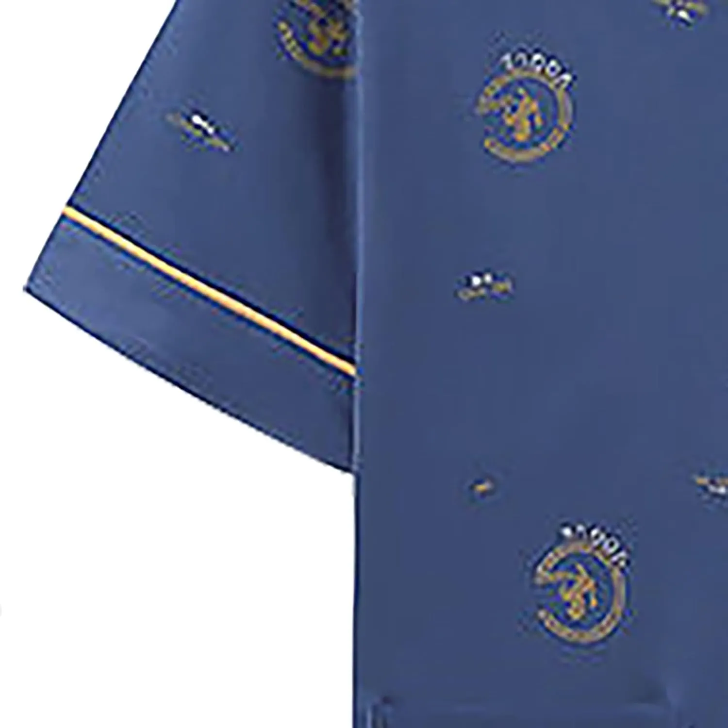 Mens 3pcs Cotton Pajamas Set Button Down Short Sleeve Sleepwear with Shorts and Long Pants Pjs Classic Loungewear
