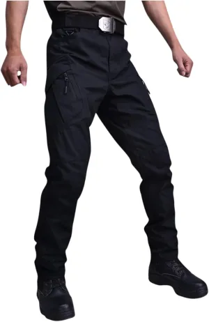 Mens Cargo Pants Casual Tactical Joggers Athletic Pant Loose Straight Trousers Sweatpants for Men Outdoor Apparel