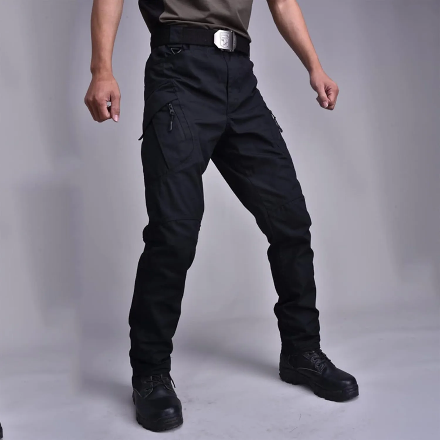 Mens Cargo Pants Casual Tactical Joggers Athletic Pant Loose Straight Trousers Sweatpants for Men Outdoor Apparel