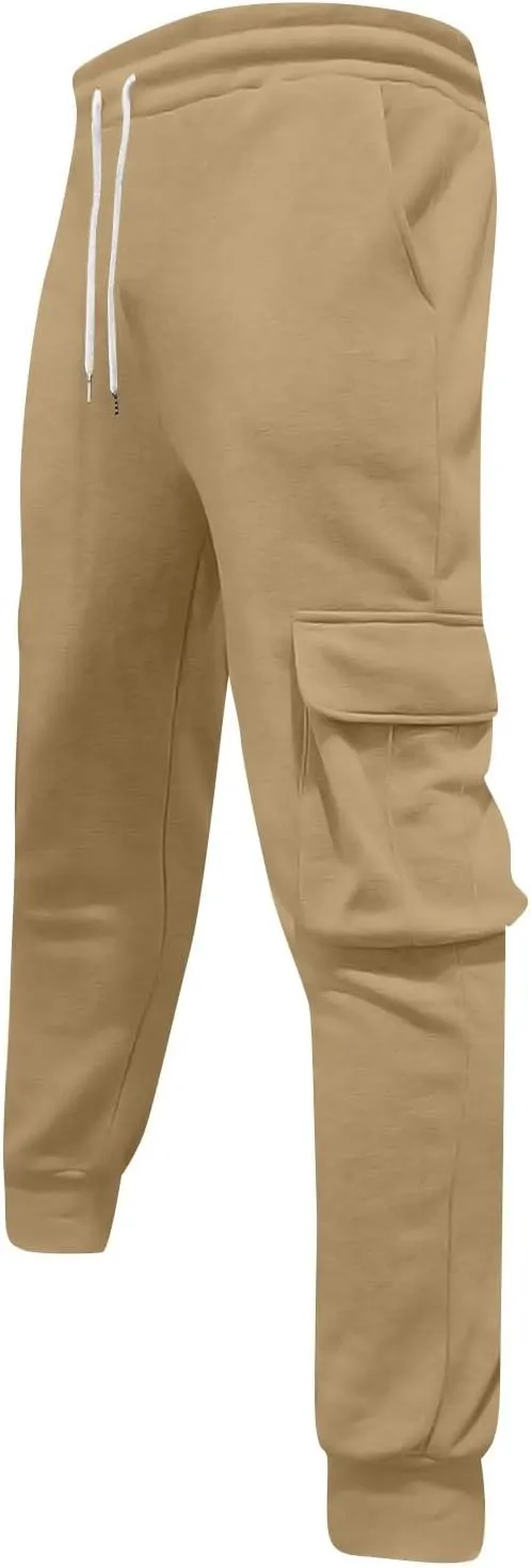 Mens Joggers with Pockets Baggy Drawstring Waist Sweatpants with Pockets Lightweight Workout Lounge Pants