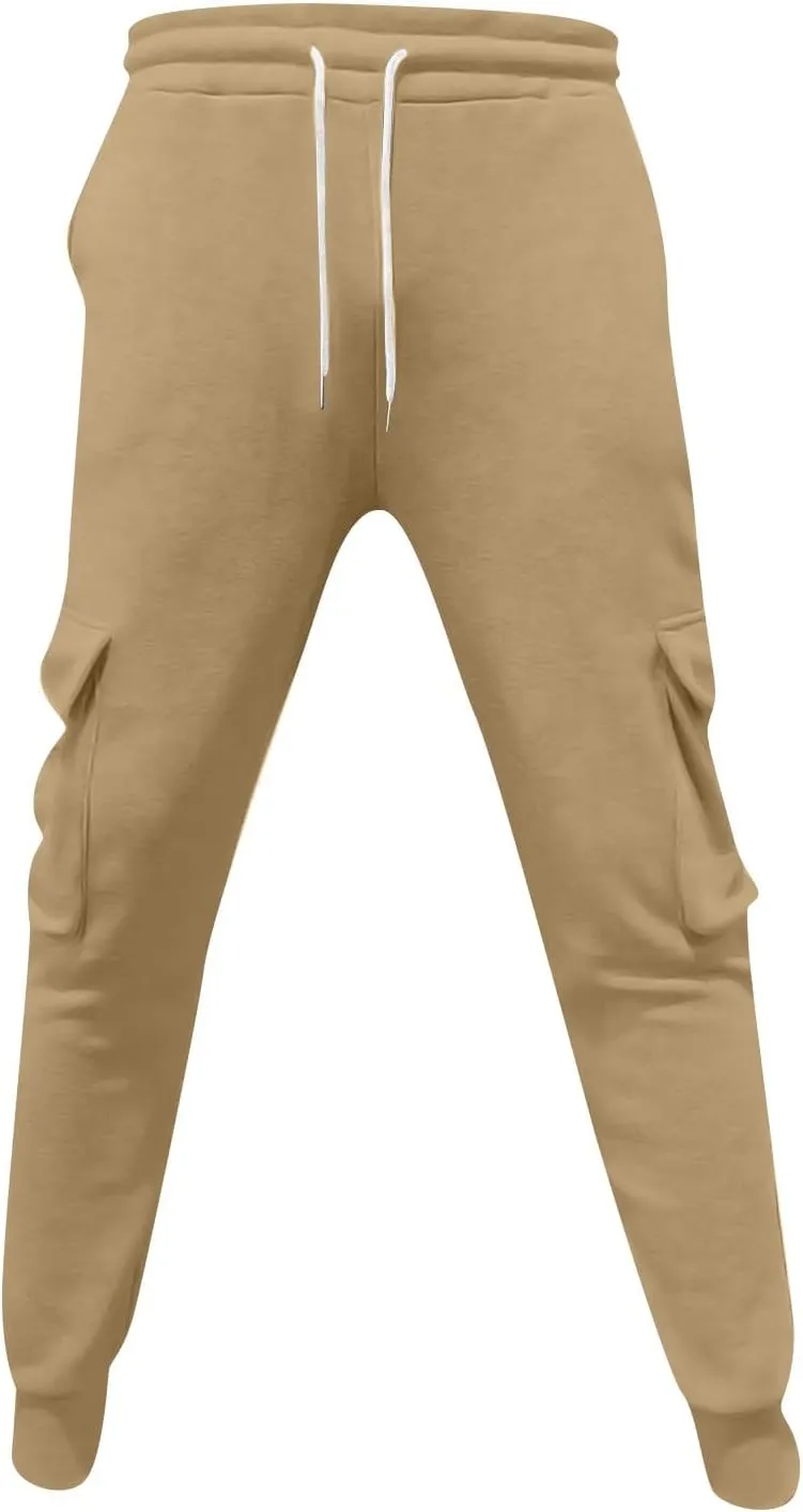 Mens Joggers with Pockets Baggy Drawstring Waist Sweatpants with Pockets Lightweight Workout Lounge Pants