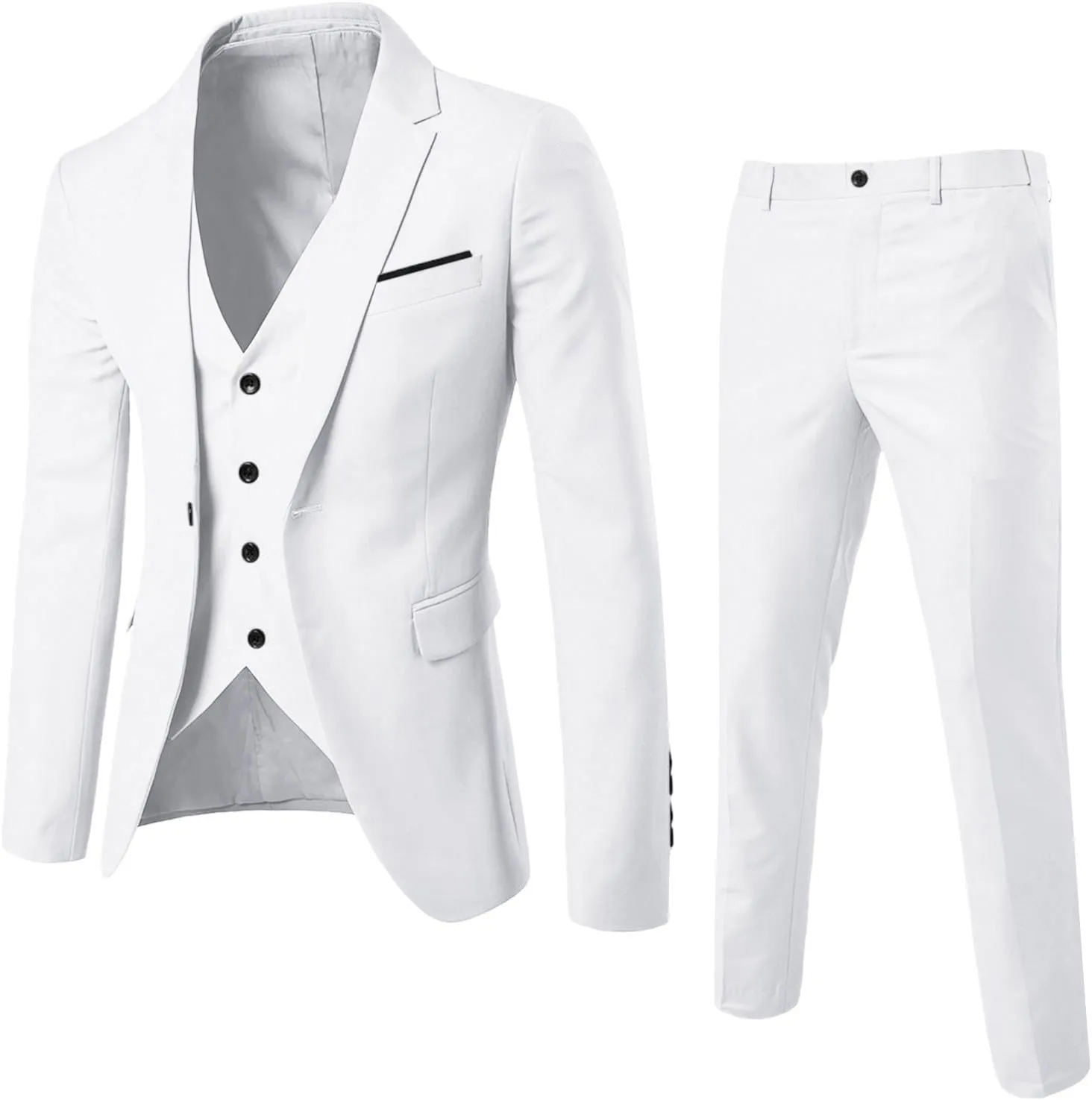 Men'S Sport Coats & Blazers Wedding Party Jacket Vest & Pants Coat Jacket Suit For Men Gabanes Para Light Blue