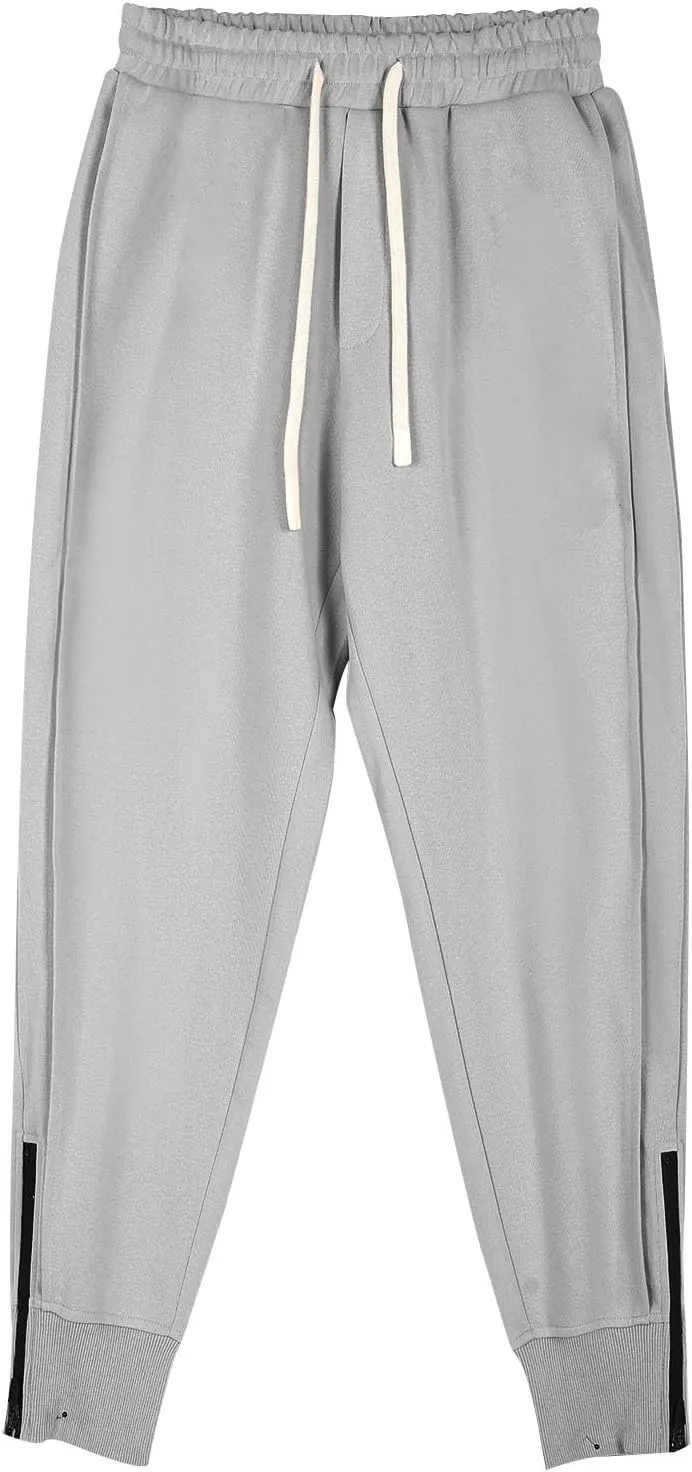 Mens Sweatpants Oversized Athletic Workout Lounge Pants Drawstring Elastic Waist Stretch Loose Joggers with Pockets