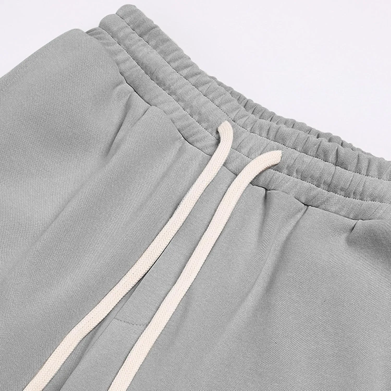 Mens Sweatpants Oversized Athletic Workout Lounge Pants Drawstring Elastic Waist Stretch Loose Joggers with Pockets