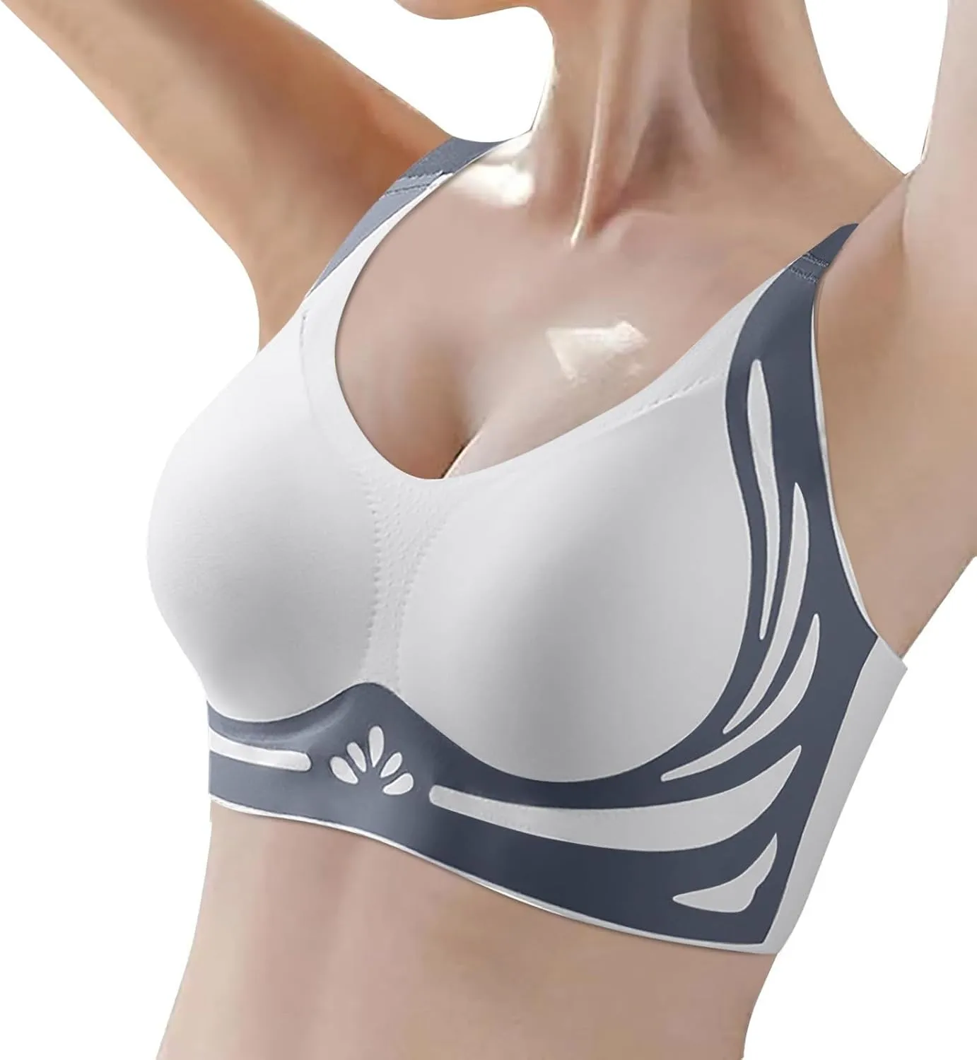 Moisture Girls Sports Bra, Lightweight Yoga Lingerie for Women Plunge Workout Bralette