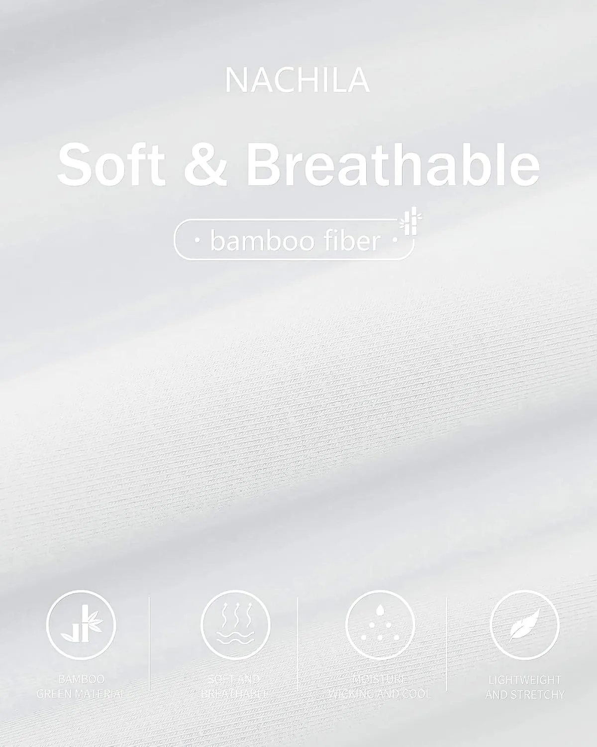 NACHILA Undershirts for Men- Viscose Made from Bamboo, 3 Pack Short Sleeve Tees Soft T-Shirts Comfy Loungewear Top