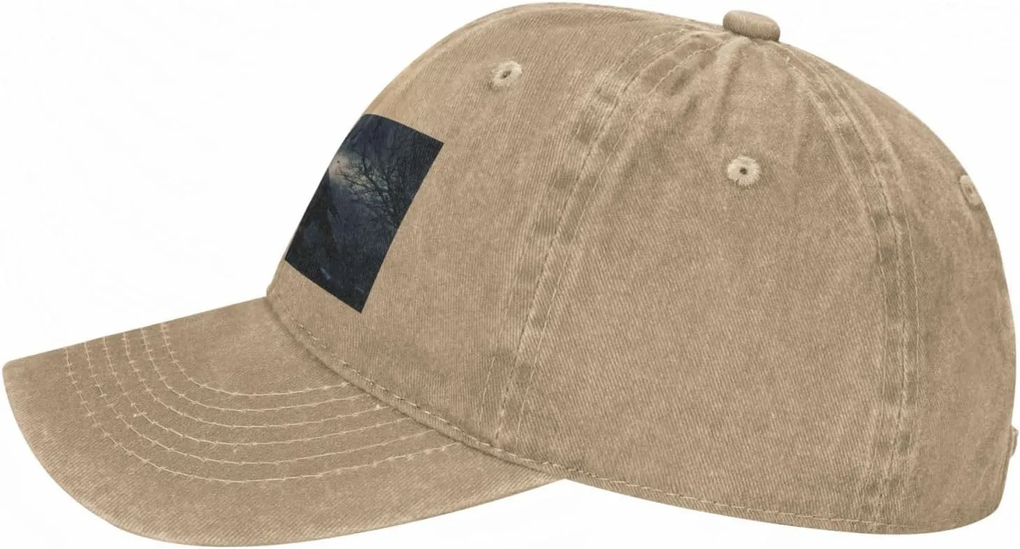 Night Crow Unisex Baseball Cap Breathable Cotton Trucker Hat Classic Denim Dad Hat Summer Sun Hat
