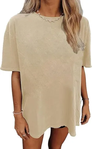 Oversized T Shirts for Women Short Sleeve Summer Loose Vintage Graphic Tees