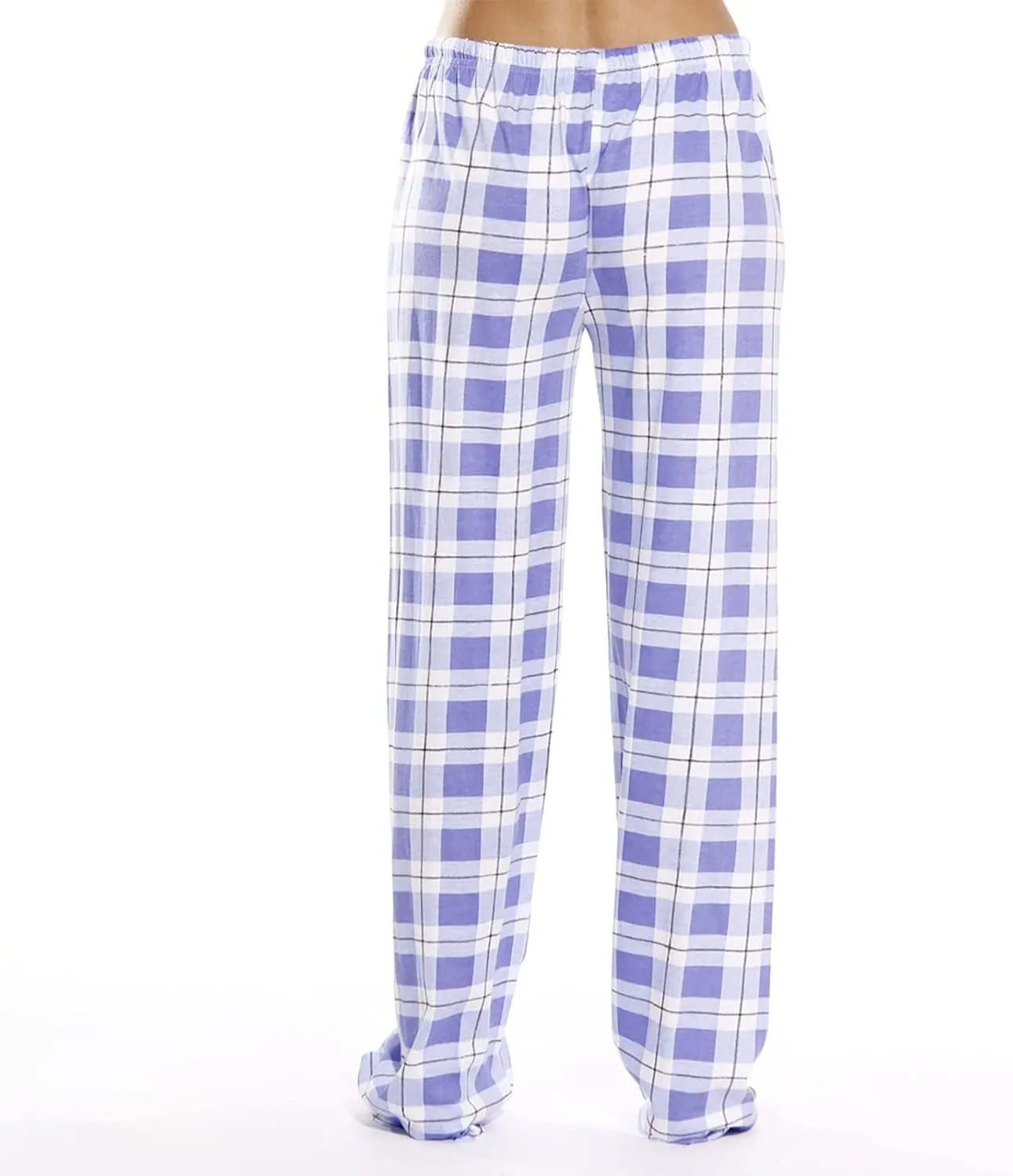 Pajamas Pants for Women Plaid Elastic Waist Sleepwear Pajama Bottom Pants Casual Sleep Lounge Pants