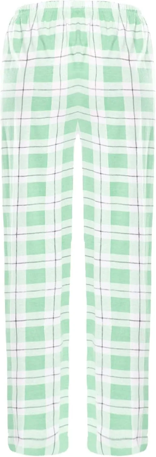 Pajamas Pants for Women Plaid Elastic Waist Sleepwear Pajama Bottom Pants Casual Sleep Lounge Pants