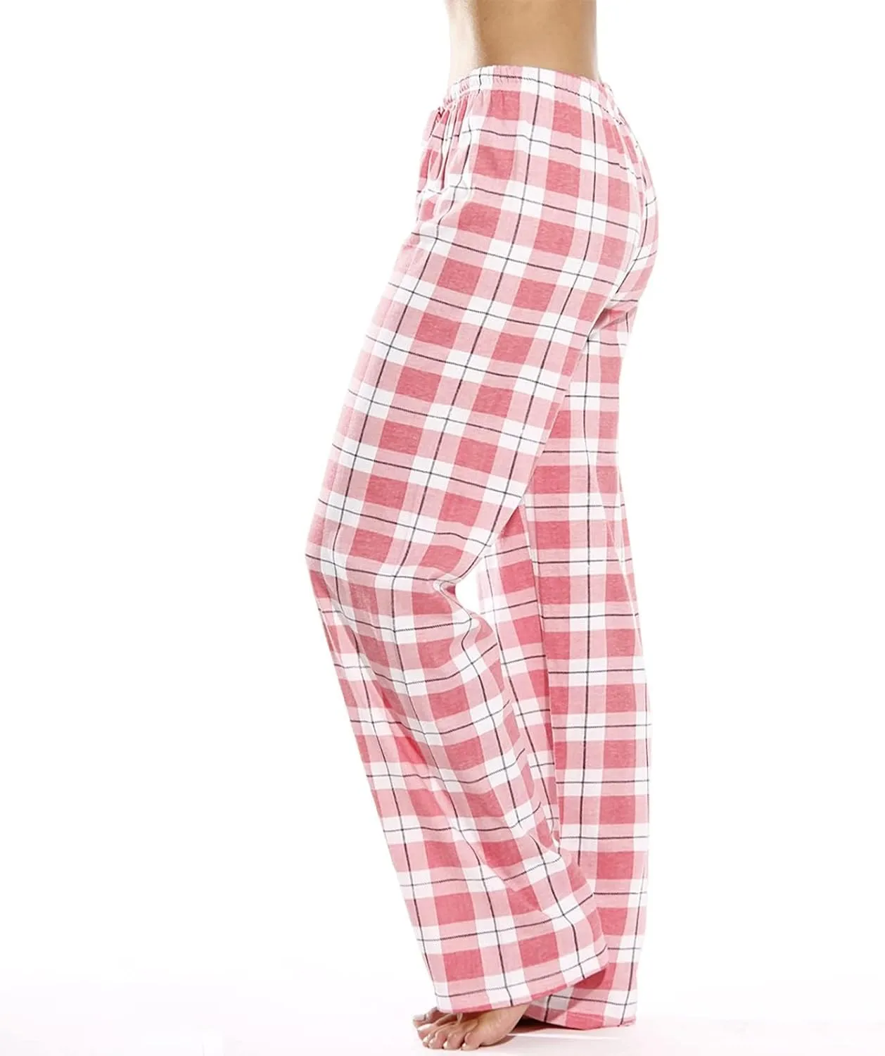 Pajamas Pants for Women Plaid Elastic Waist Sleepwear Pajama Bottom Pants Casual Sleep Lounge Pants