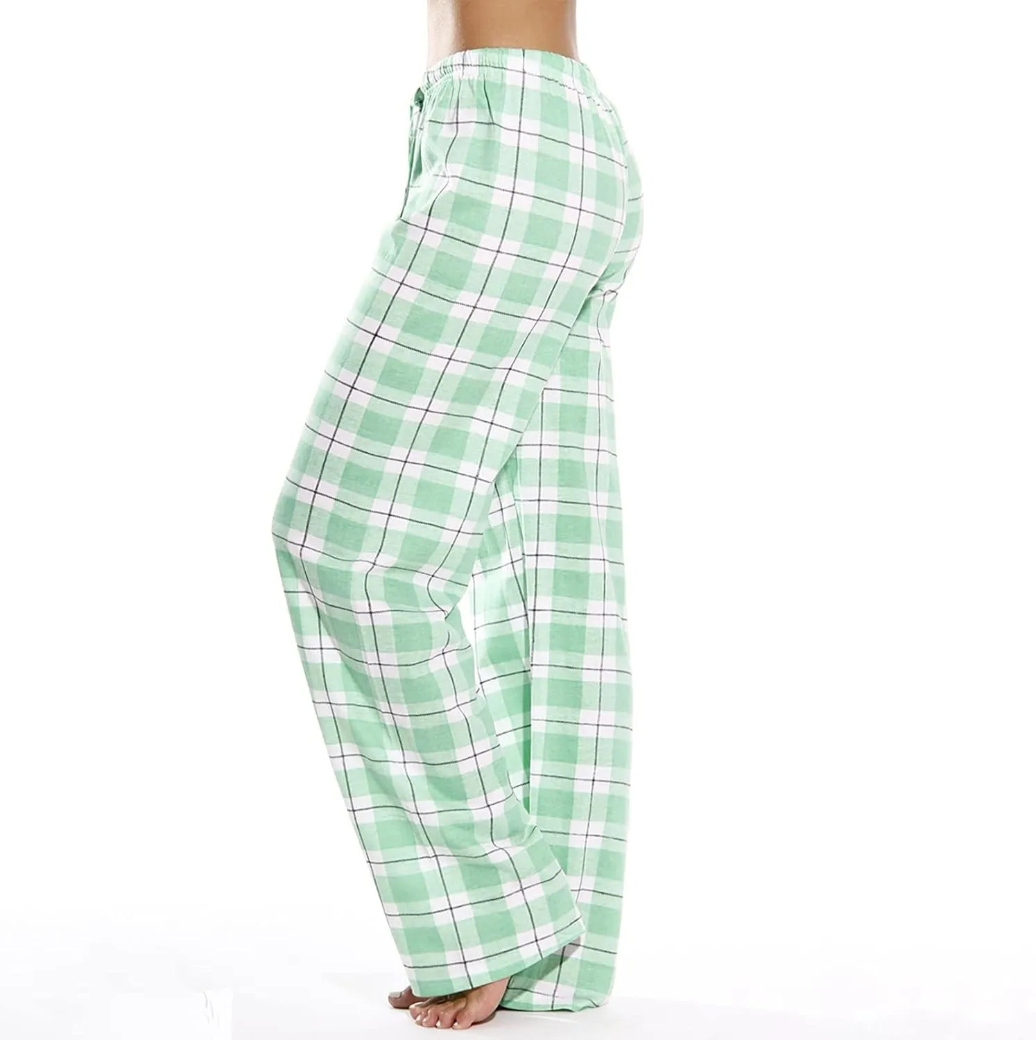 Pajamas Pants for Women Plaid Elastic Waist Sleepwear Pajama Bottom Pants Casual Sleep Lounge Pants