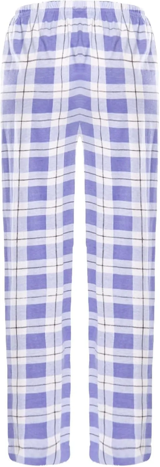 Pajamas Pants for Women Plaid Elastic Waist Sleepwear Pajama Bottom Pants Casual Sleep Lounge Pants