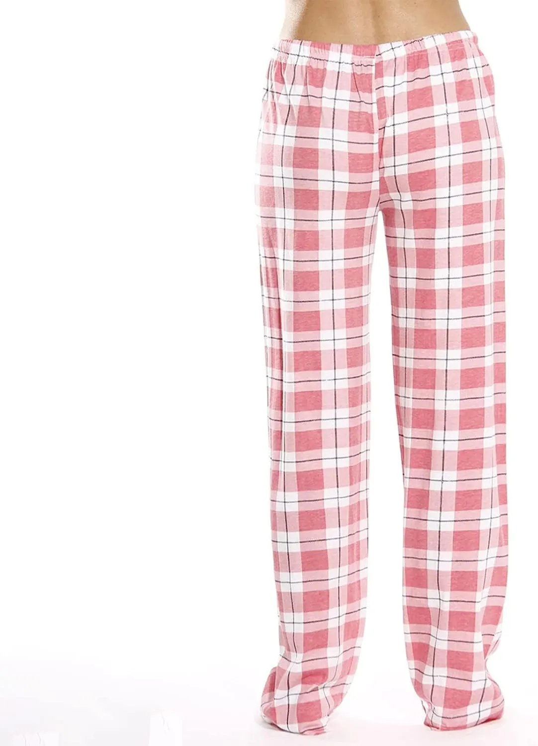 Pajamas Pants for Women Plaid Elastic Waist Sleepwear Pajama Bottom Pants Casual Sleep Lounge Pants