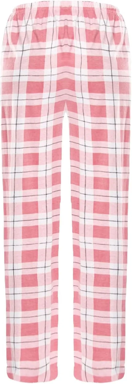 Pajamas Pants for Women Plaid Elastic Waist Sleepwear Pajama Bottom Pants Casual Sleep Lounge Pants