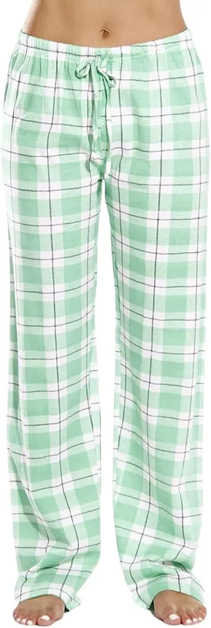 Pajamas Pants for Women Plaid Elastic Waist Sleepwear Pajama Bottom Pants Casual Sleep Lounge Pants