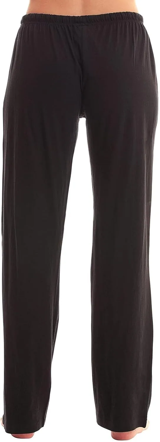 Plaid Pajama Pants Women Stretch Comfy Lounge Pants Drawstring Lounge Striped Pajama Bottoms with Pockets