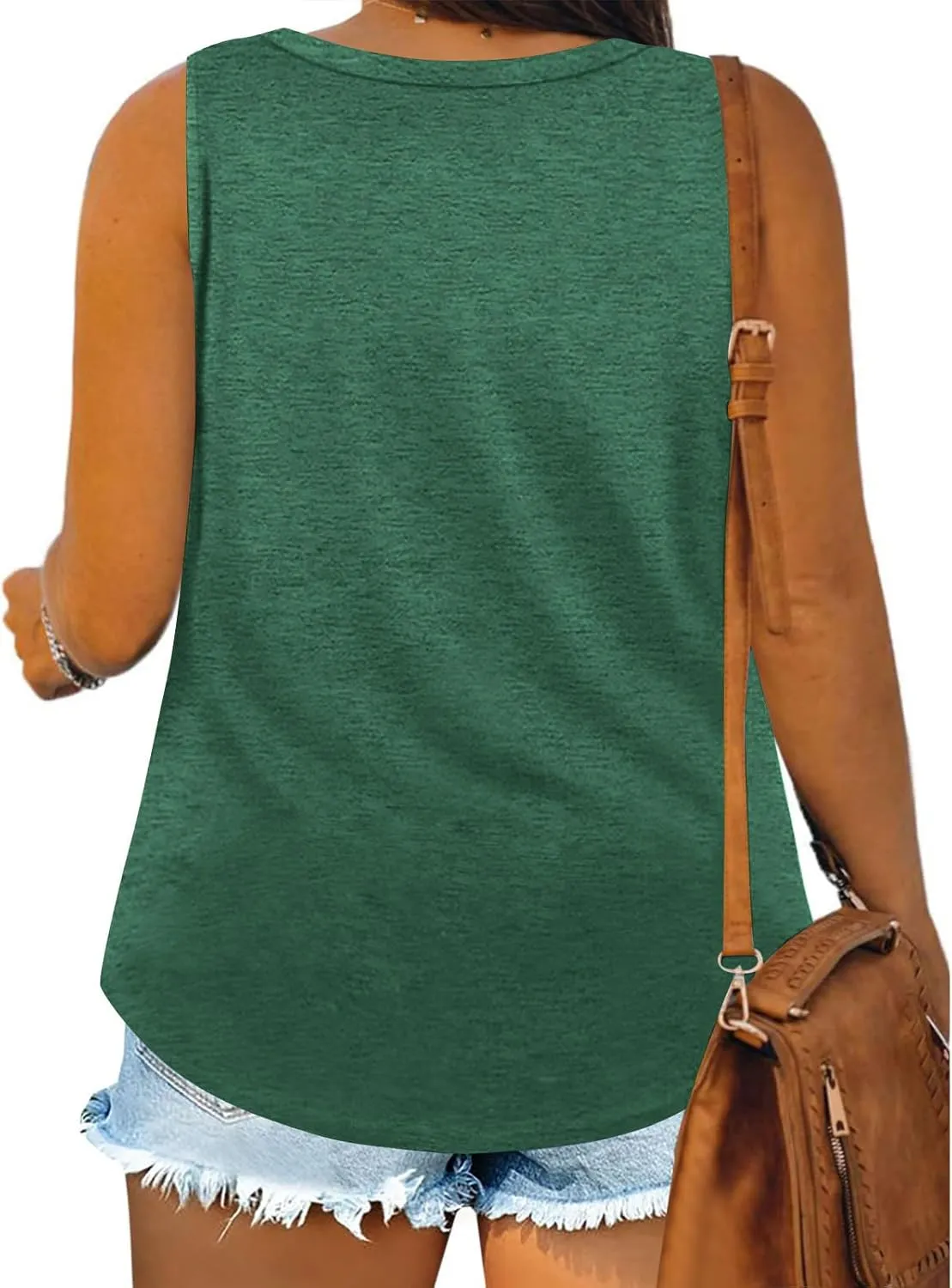 Plus Size Loose Tank Tops for Women Sleeveless Summer Shirts Ladies Solid Color Casual Tunics Top Oversized Tees