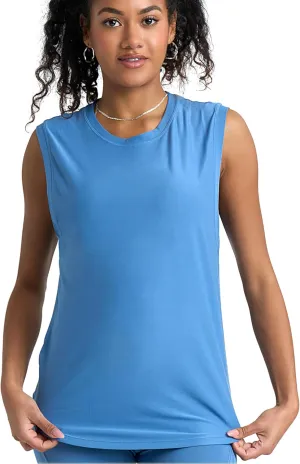 POPSUGAR PS Womens Workout Tops for Women, Sleeveless Loose Fit Athletic Muscle Workout Tank Top for Sports Gym Exercise Yoga