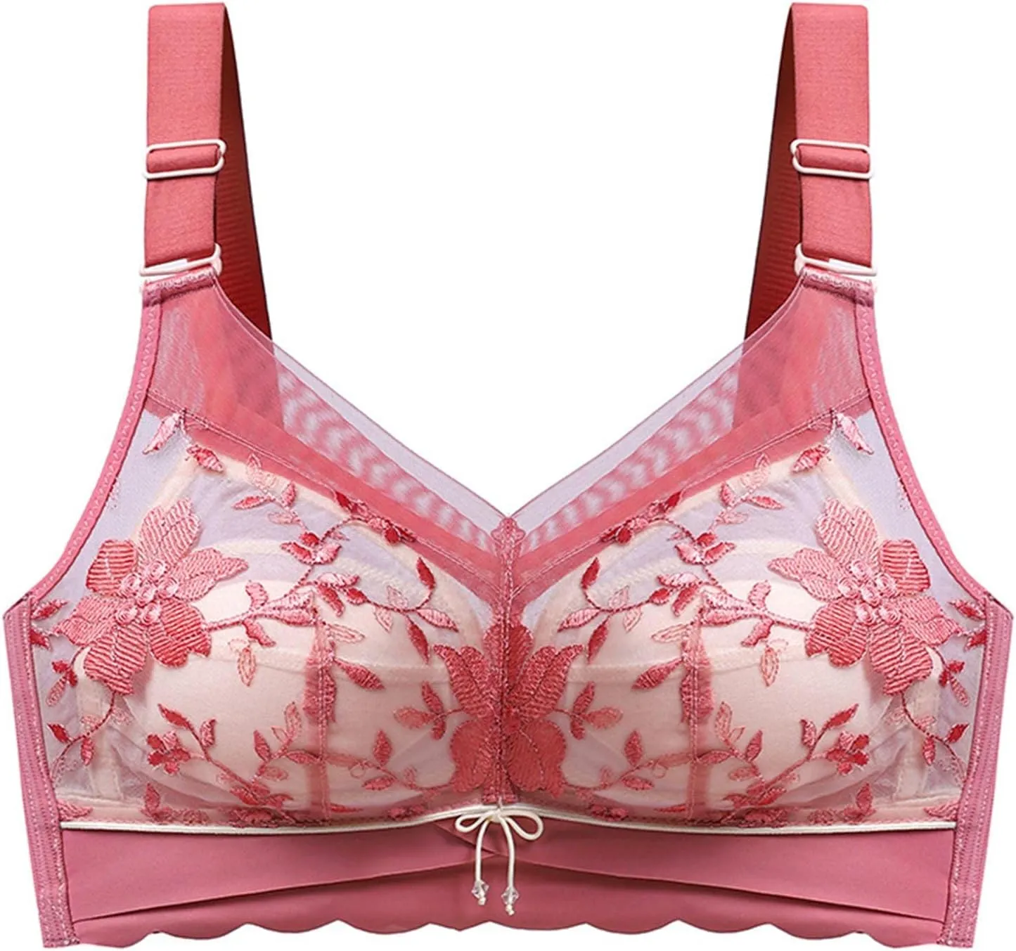Push up Bras for Women No Underwire Full Coverage Floral Lace Liftup Bralettes Sexy Elegant Thin Summer Everyday Bras