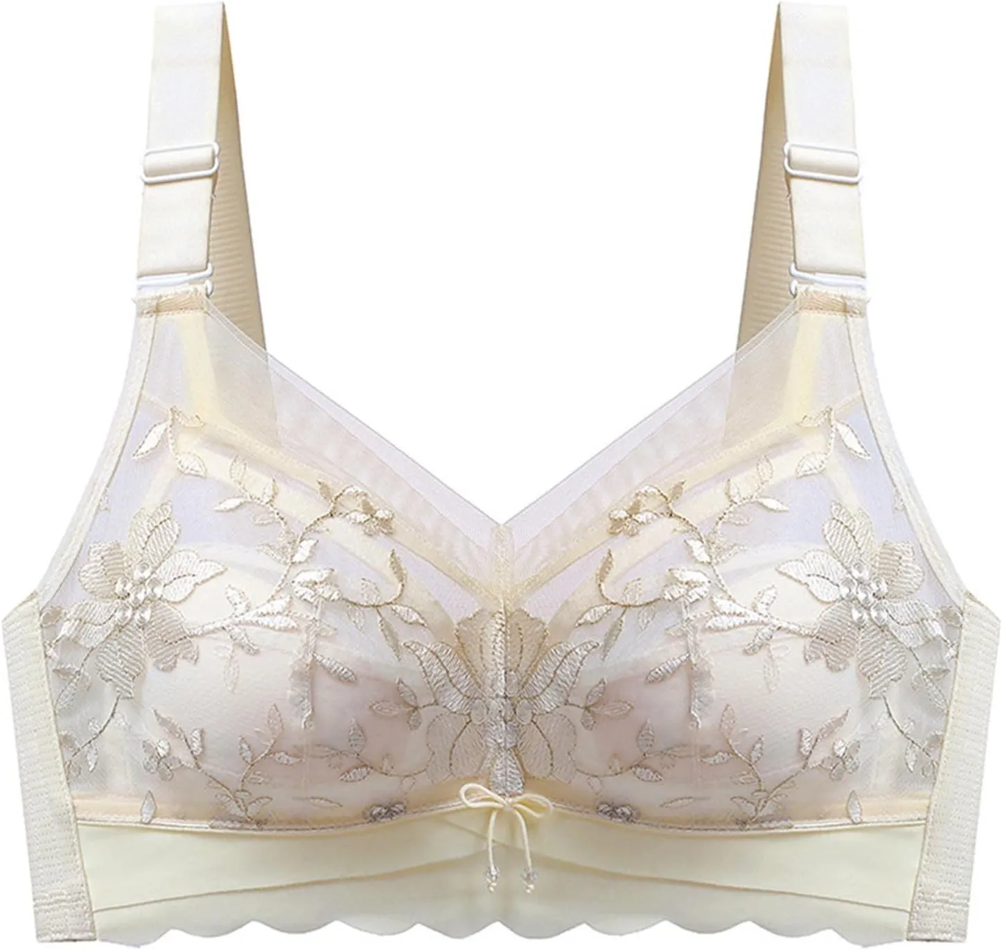 Push up Bras for Women No Underwire Full Coverage Floral Lace Liftup Bralettes Sexy Elegant Thin Summer Everyday Bras